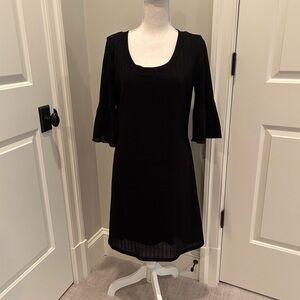 Black knit dress